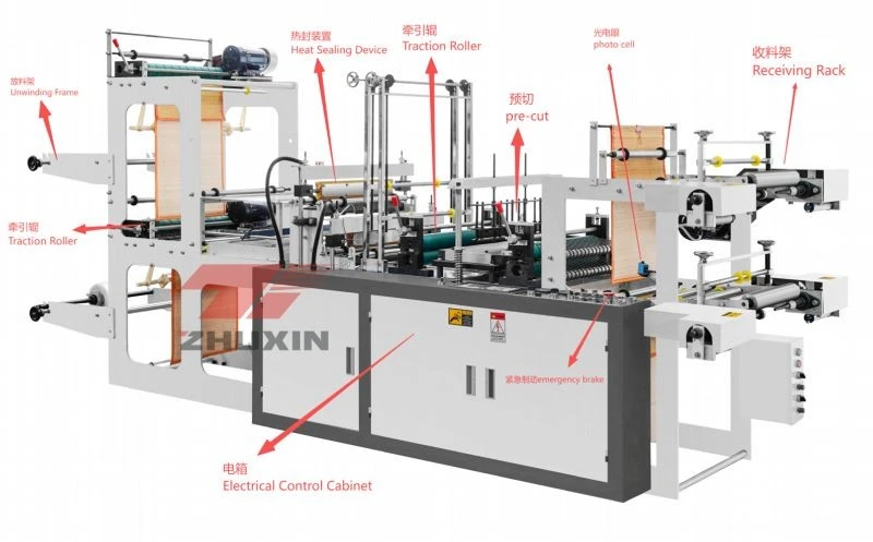Plastic T Shirt Bag Making Machine factory Plastic T Shirt Bag Making Machine factory