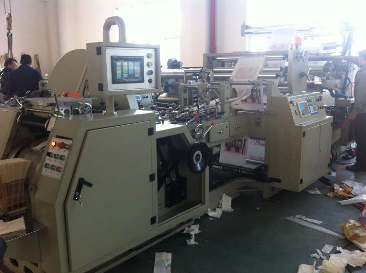 Flat Bottom Paper Bag Making Machine Inline Printer